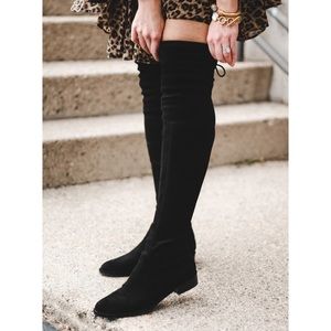 NIB Stuart Weitzman Lowland Suede OTK Boots 6.5